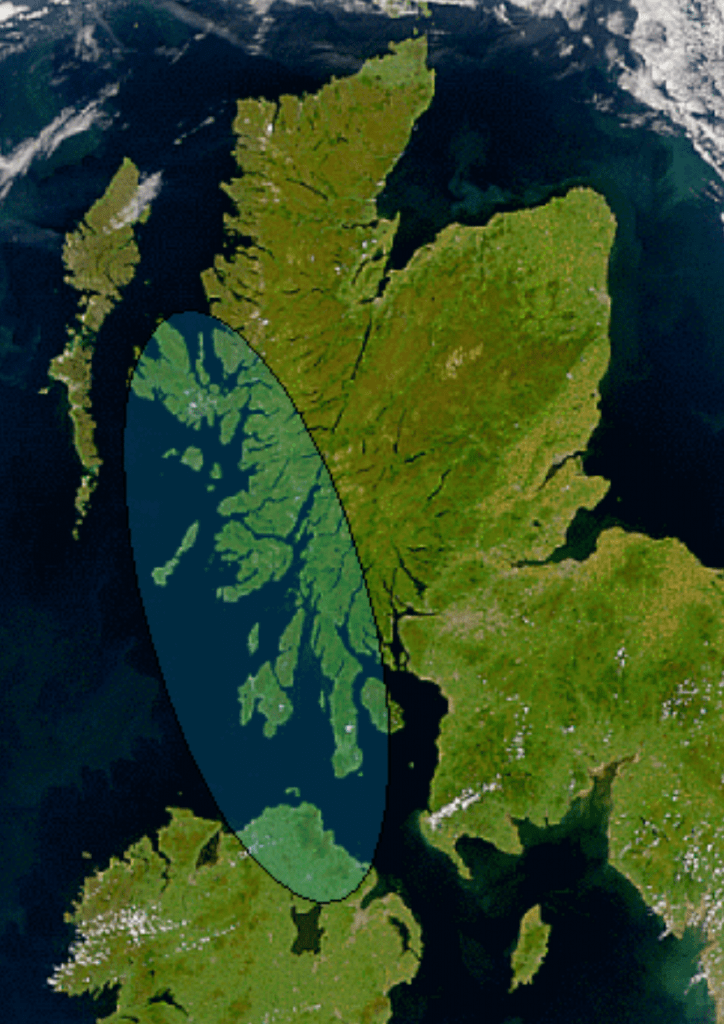 mapa Dalriada
